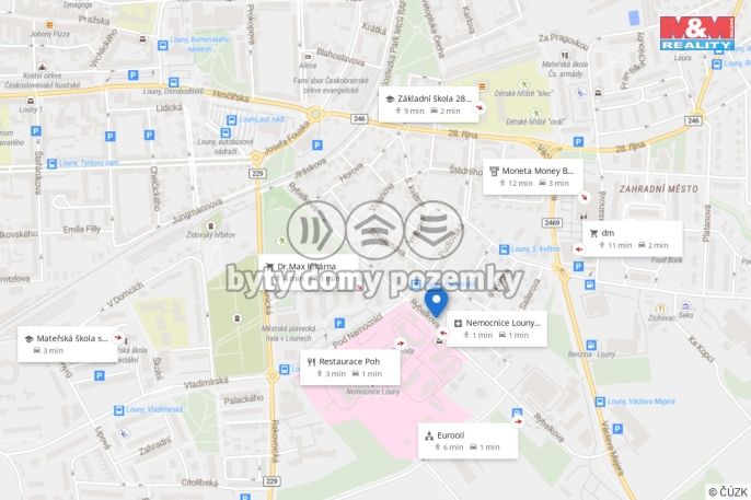 Prodej, Byt 2+kk, Louny