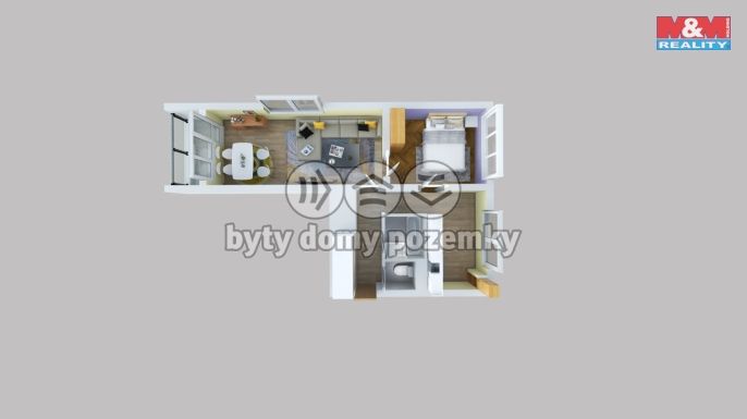 Pronájem, Byt 2+1, Ústí nad Labem