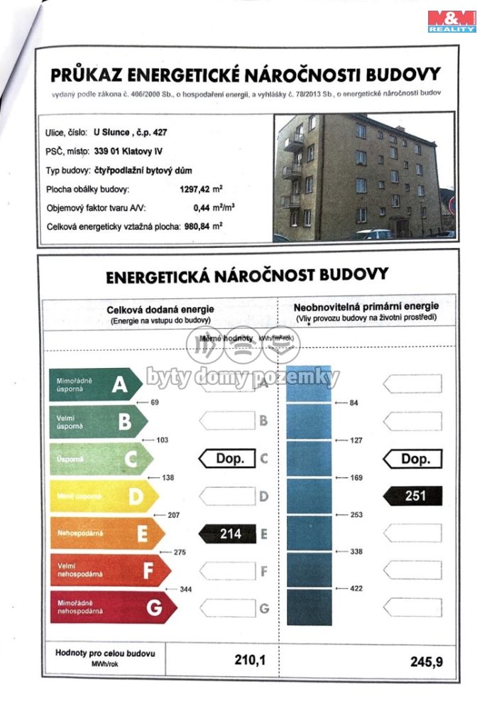 Prodej, Byt 4+1, Klatovy