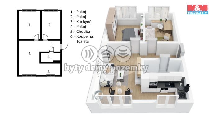 Prodej, Byt 3+kk, Třinec