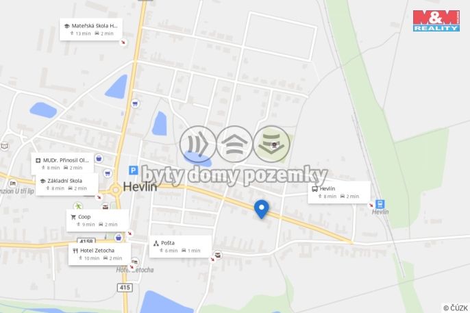 Prodej, Byt 3+1, Hevlín