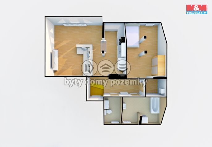 Prodej, Byt 2+kk, Děčín