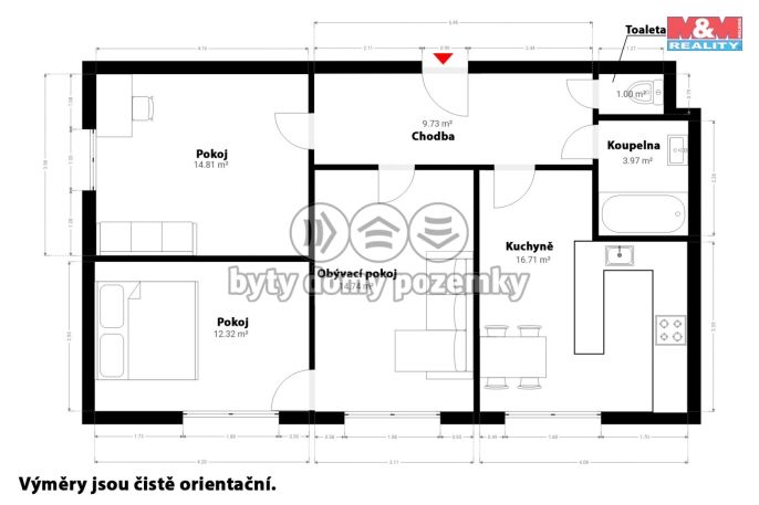 Prodej, Byt 3+1, Klatovy