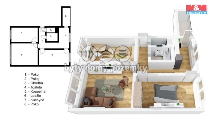 Prodej, Byt 3+1, Hradec Králové