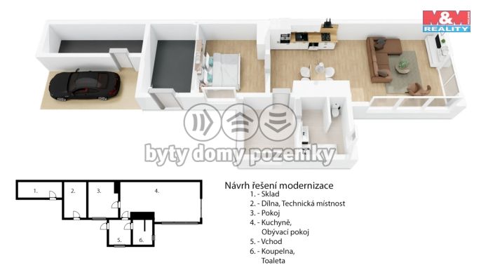 Prodej, Rodinný dům, Hluboš