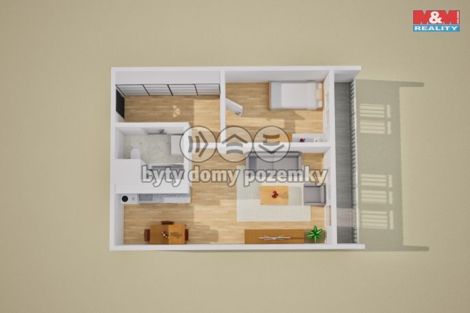 Prodej, Byt 2+kk, Teplice