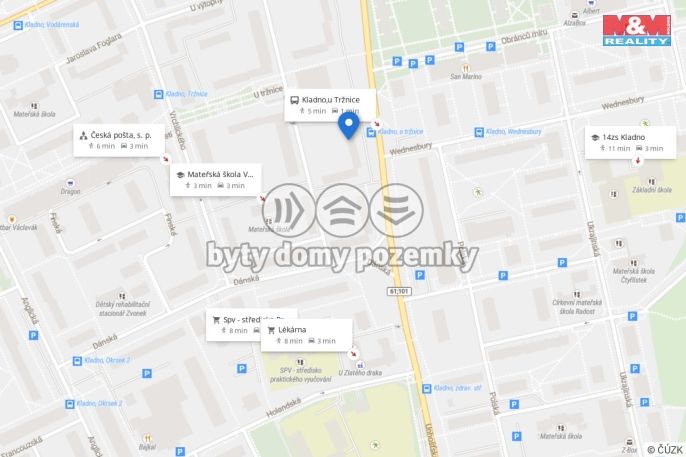Pronájem, Byt 2+1, Kladno