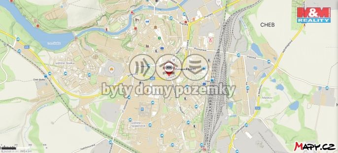 Pronájem, Byt 3+1, Cheb