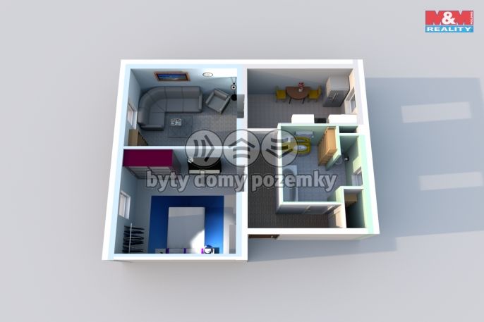 Prodej, Byt 2+1, Kolín