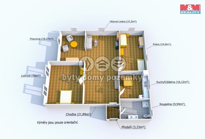 Pronájem, Byt 3+1, Plzeň