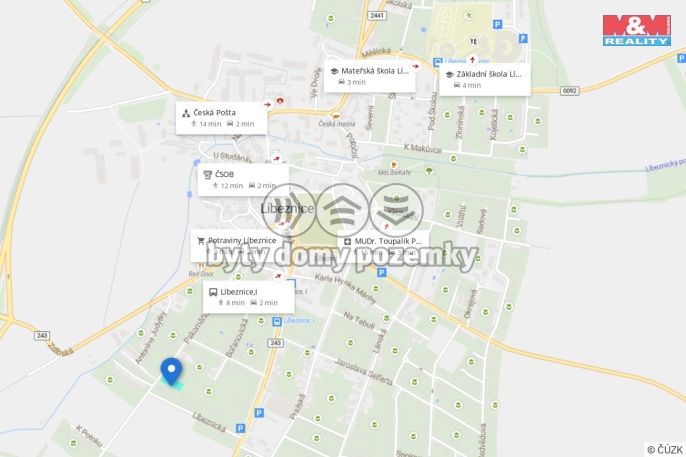Prodej, Pozemek k bydlení, Líbeznice