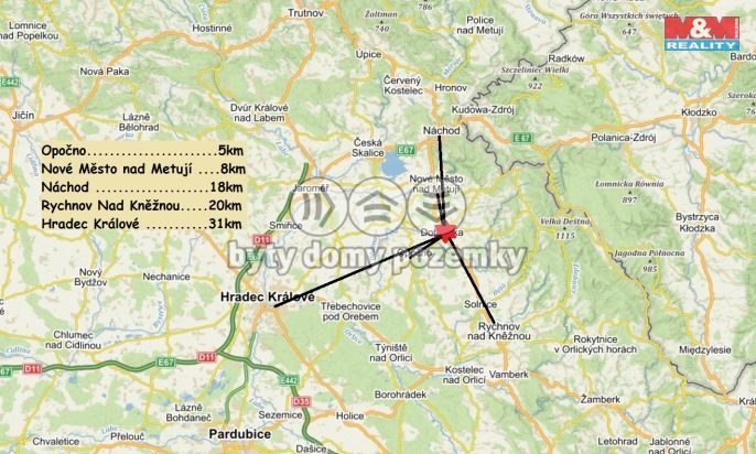 Pronájem, Byt 2+1, Dobruška