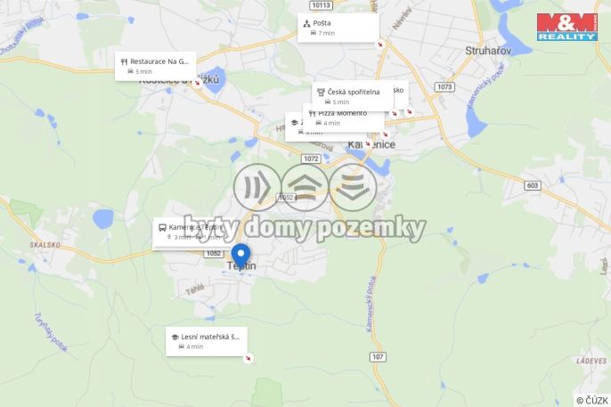 Prodej, Pozemek k bydlení, Kamenice