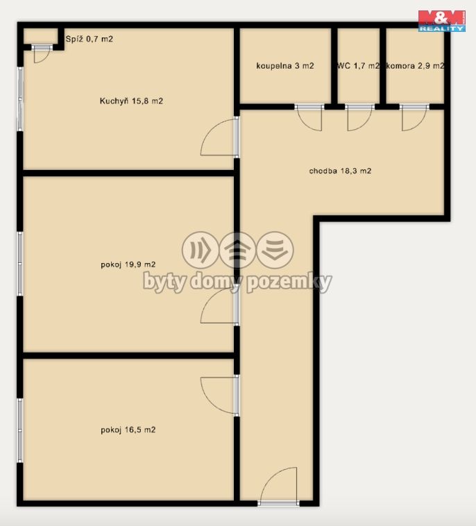 Prodej, Byt 2+1, Praha