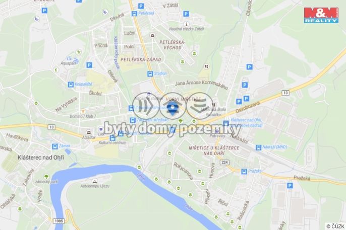 Pronájem, Byt 2+1, Klášterec nad Ohří
