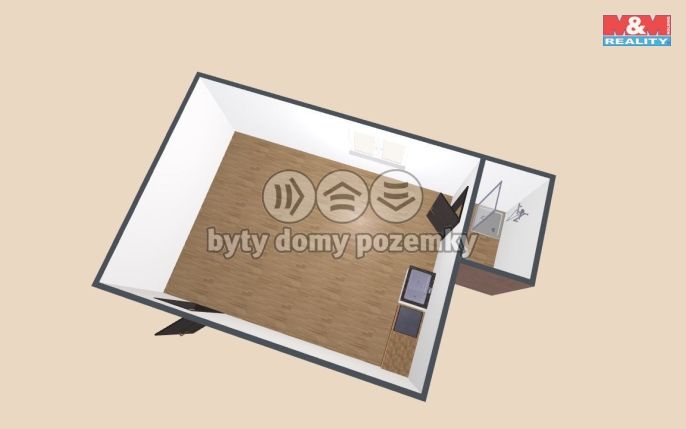 Pronájem, Byt 1+kk, Týniště nad Orlicí