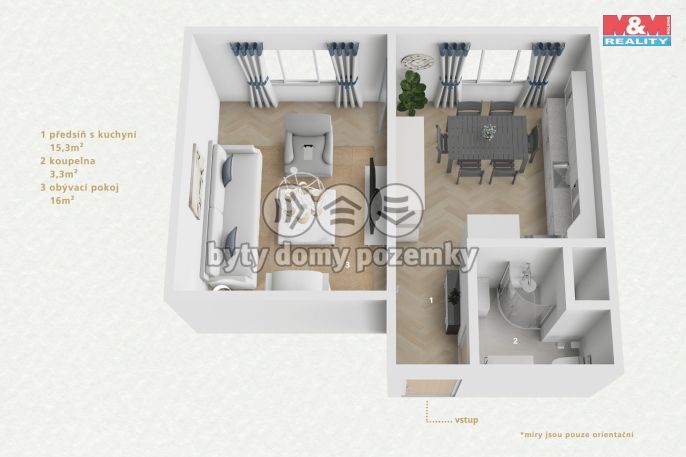 Pronájem, Byt 1+1, Sokolov