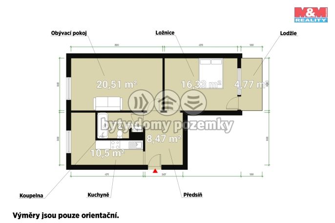 Prodej, Byt 2+1, Rokycany