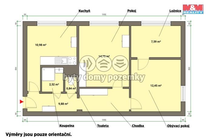Pronájem, Byt 2+1, Mariánské Lázně