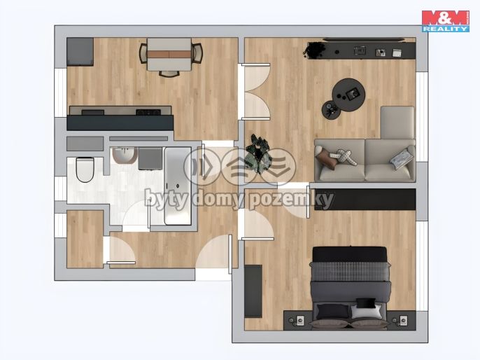 Prodej, Byt 2+1, Čáslav