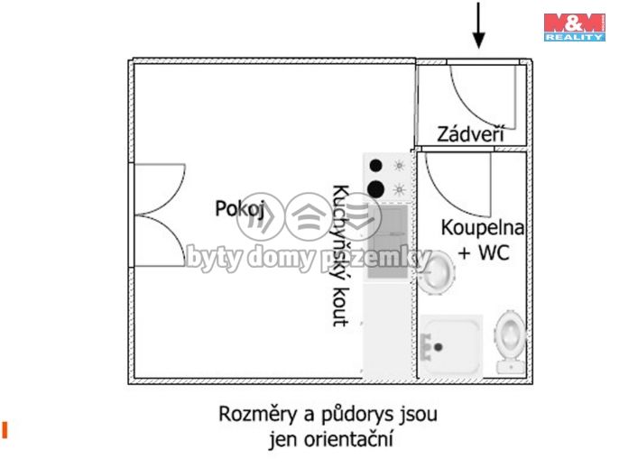 Pronájem, Byt 1+kk, Plzeň
