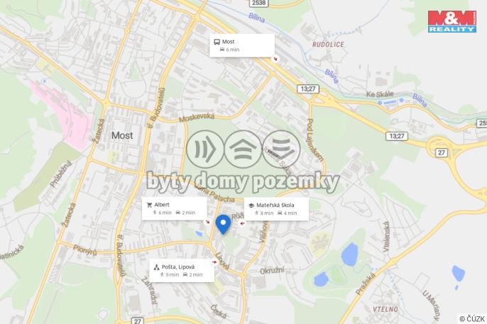 Prodej, Byt 1+1, Most