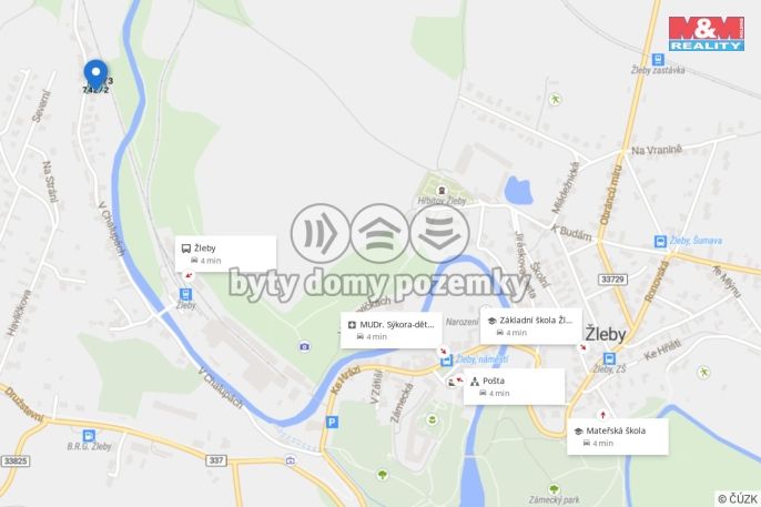 Prodej, Pozemek k bydlení, Žleby