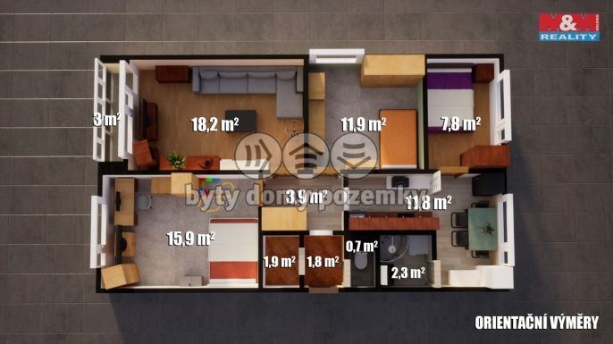 Prodej, Byt 4+1, Ústí nad Labem