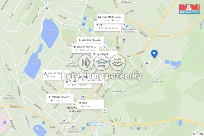 Pronájem, Byt 1+1, Nové Město na Moravě
