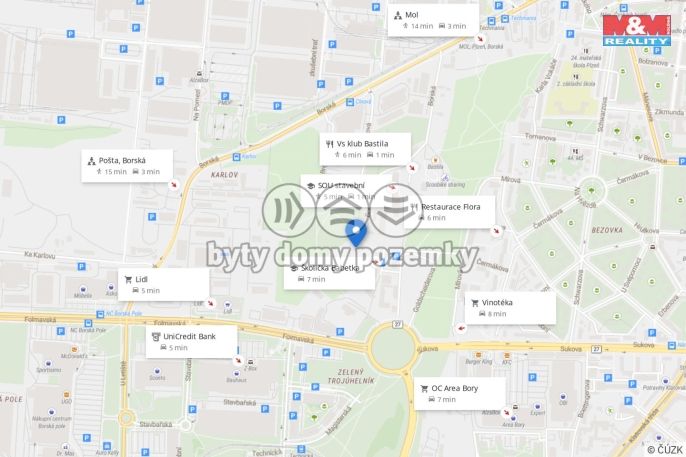 Pronájem, Byt 1+kk, Plzeň