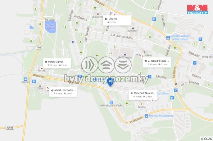 Pronájem, Byt 3+kk, Milevsko