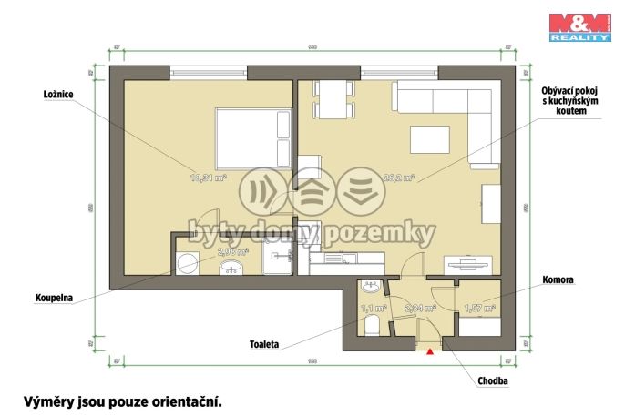Pronájem, Byt 2+kk, Plzeň