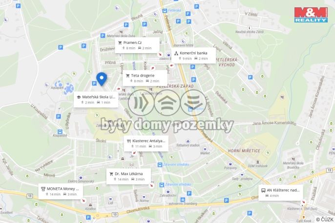 Pronájem, Byt 1+1, Klášterec nad Ohří