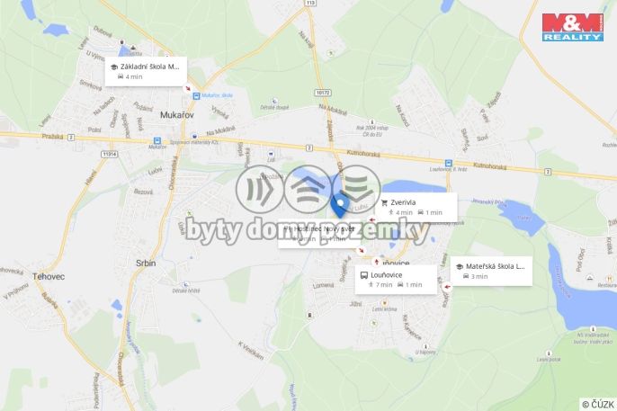 Pronájem, Byt 1+kk, Louňovice