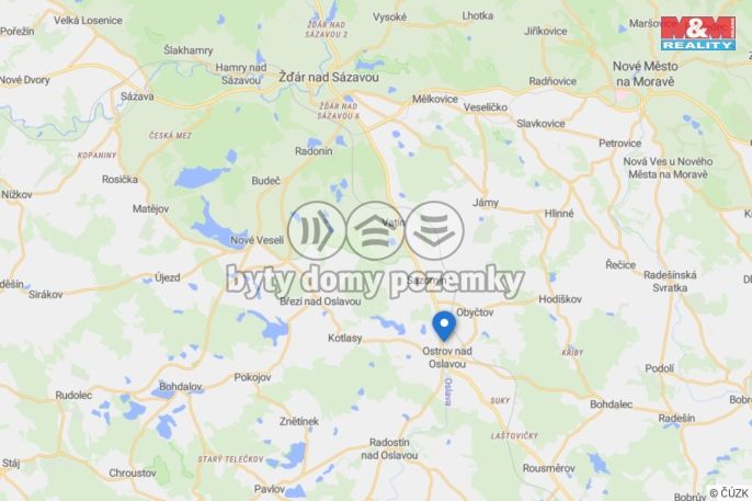 Prodej, Pozemek k bydlení, Ostrov nad Oslavou
