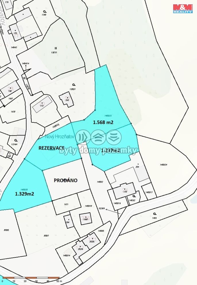 Prodej, Pozemek k bydlení, Cheb