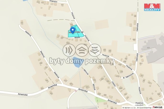 Prodej, Zahrada, Hranice