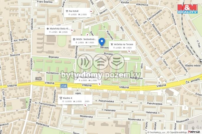 Pronájem, Byt 1+kk, Kladno