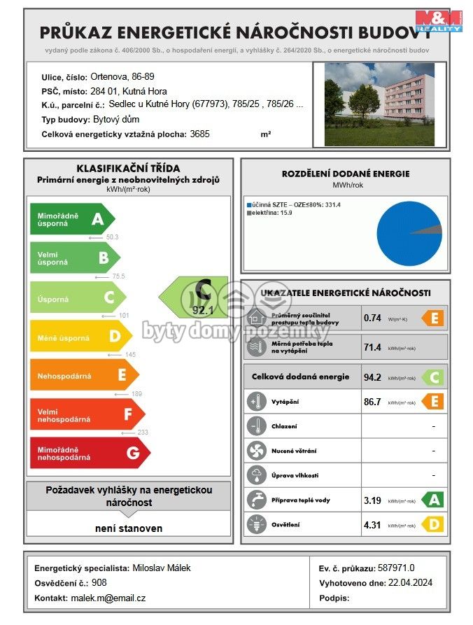 Prodej, Byt 2+1, Kutná Hora