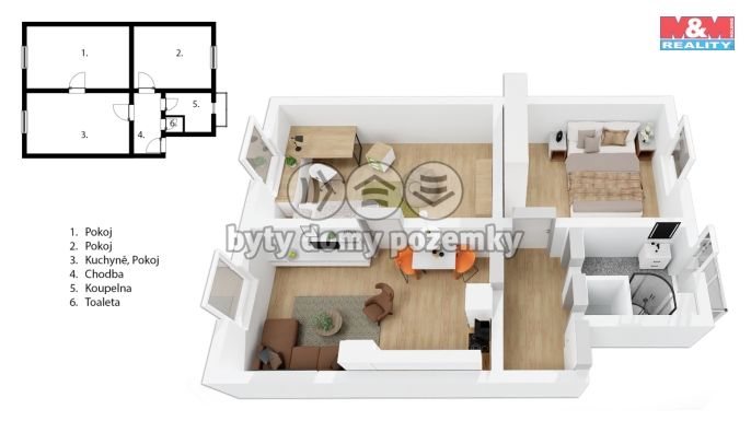 Prodej, Byt 3+kk, Praha