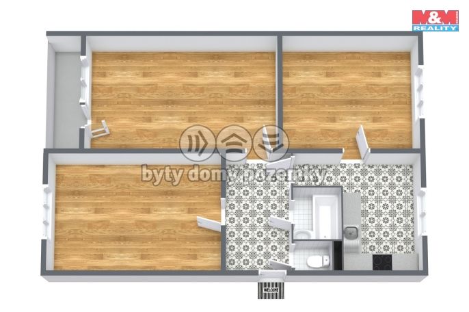 Prodej, Byt 3+1, Hroznětín