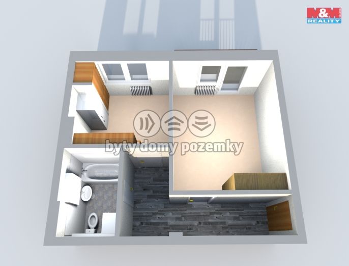 Pronájem, Byt 1+1, Ralsko