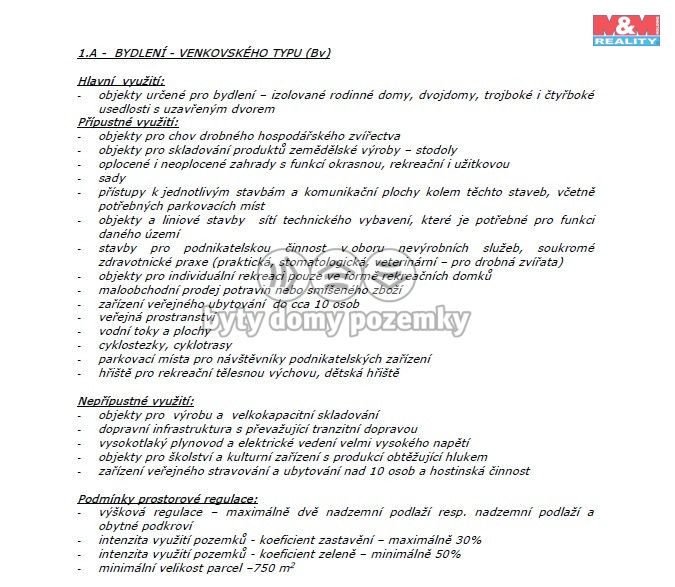 Prodej, Pozemek k bydlení, Záchlumí