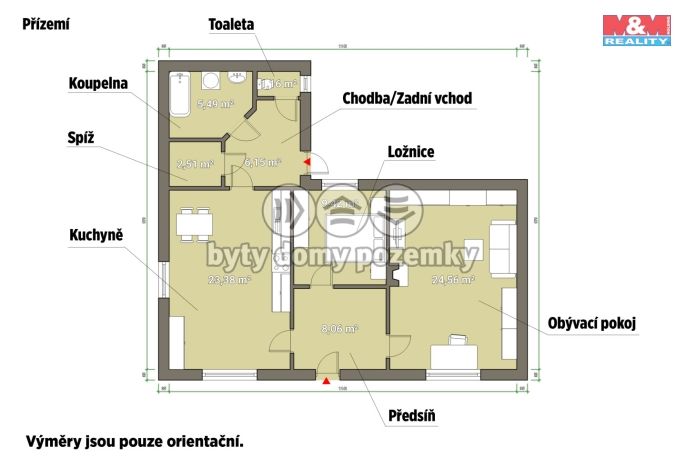 Prodej, Rodinný dům, Kryry