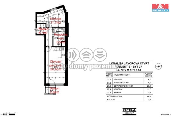 Prodej, Byt 2+kk, Praha