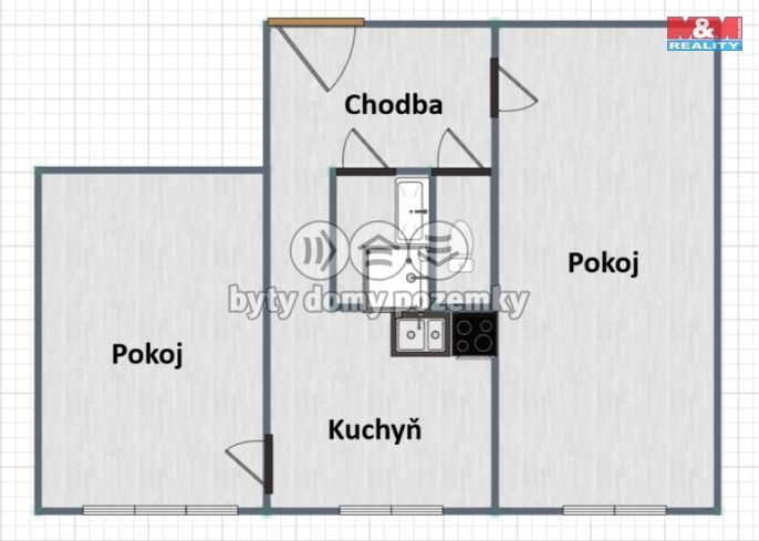 Pronájem, Byt 2+1, Vamberk