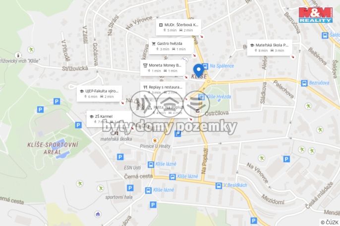 Pronájem, Byt 3+1, Ústí nad Labem