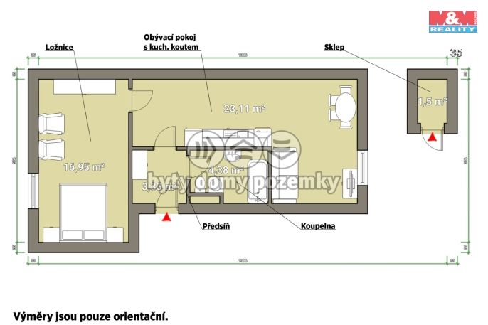 Prodej, Byt 2+kk, Železná Ruda