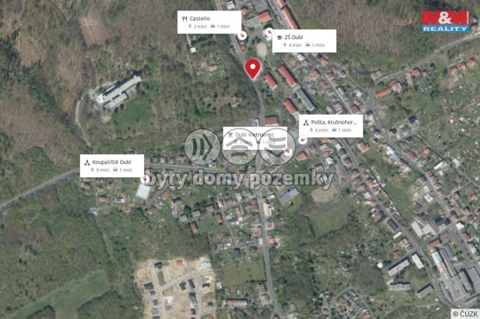 Pronájem, Byt 2+kk, Dubí