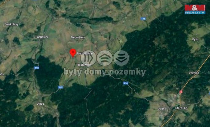 Prodej, Pozemek k bydlení, Hostomice